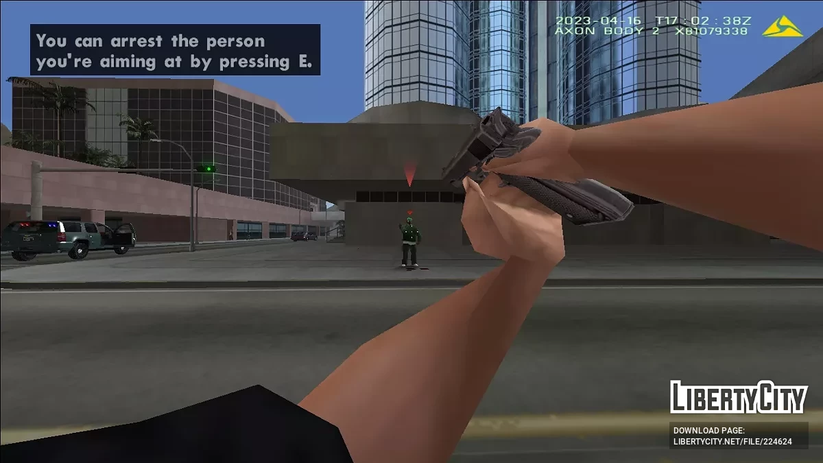 Реалистичная ватермарка нагрудной камеры AxonBody 2 / GTA San Andreas