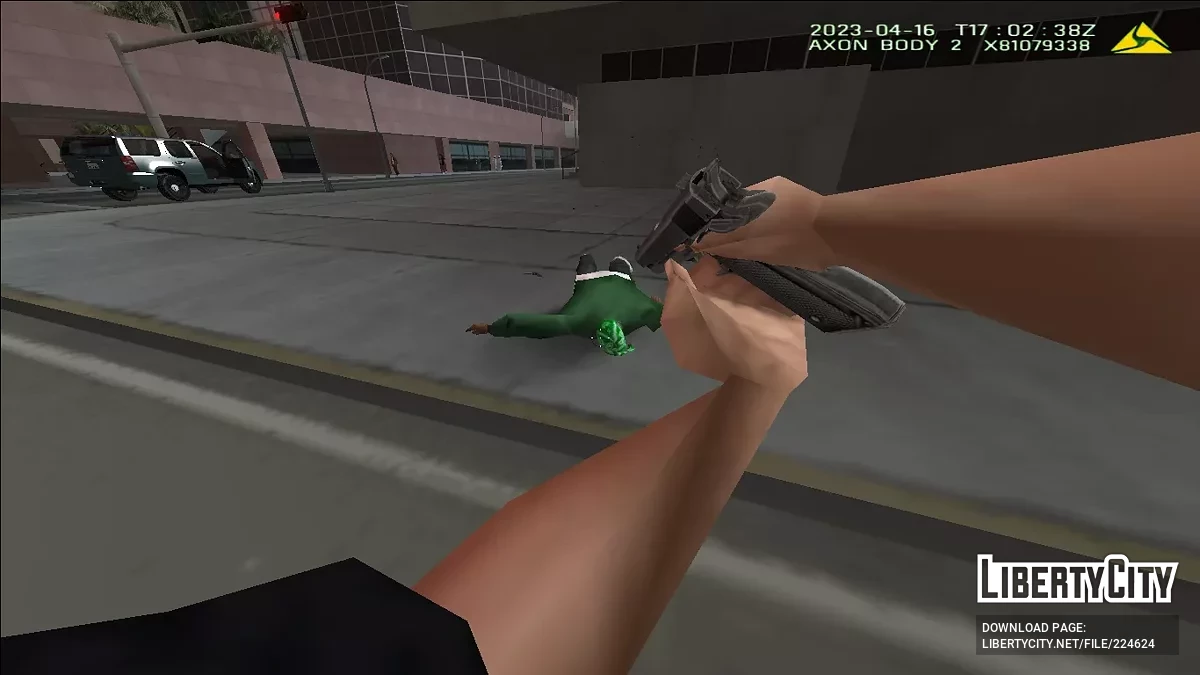 Реалистичная ватермарка нагрудной камеры AxonBody 2 / GTA San Andreas