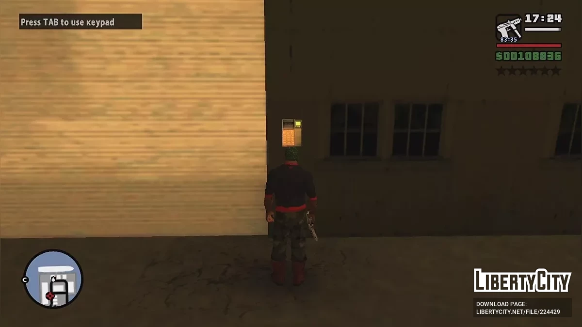 Система взлома кейпадов из бета-версии / GTA San Andreas