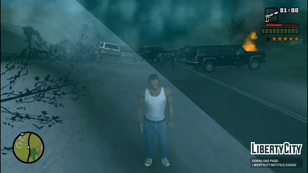 Атакующий Бигфут / GTA San Andreas