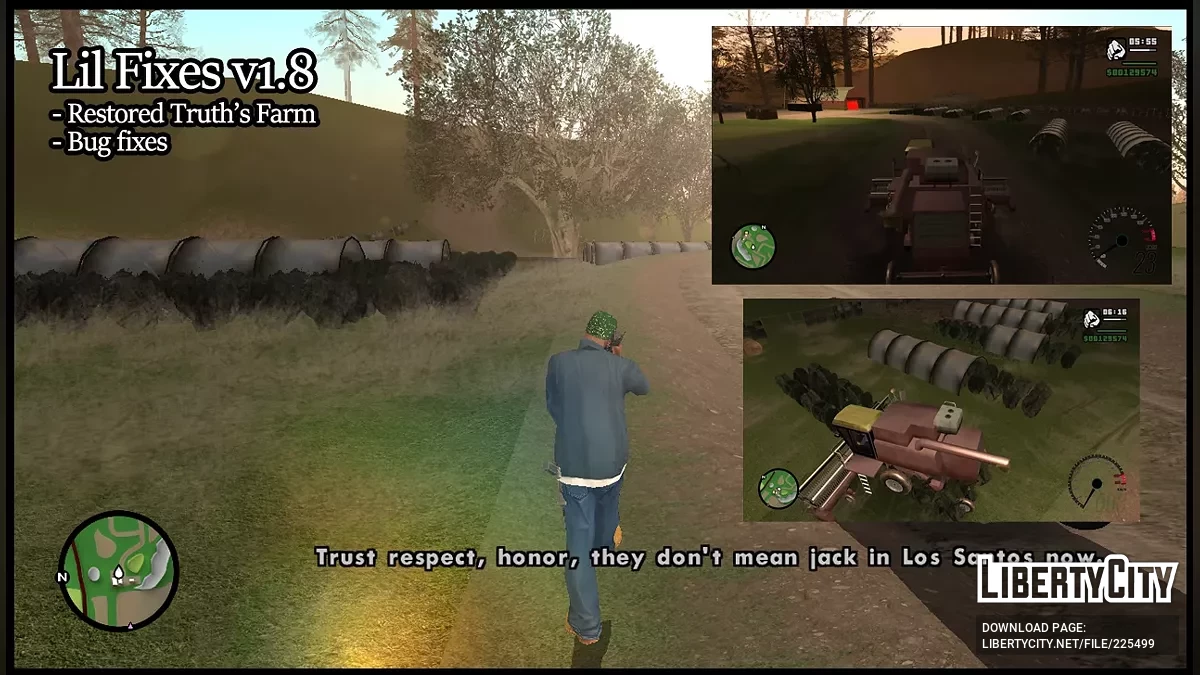 Маленькие исправления v1.8 / GTA San Andreas
