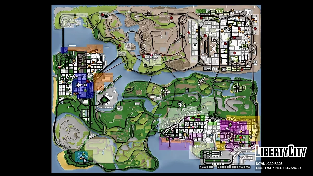 Войны банд по всей стране v1.2 / GTA San Andreas