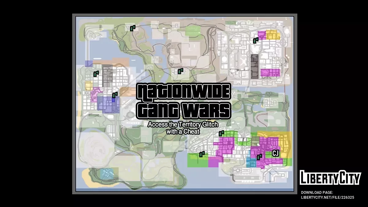 Войны банд по всей стране v1.2 / GTA San Andreas