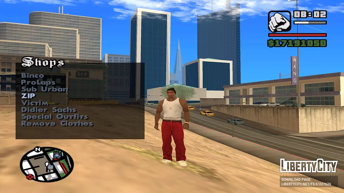Быстрая смена одежды / GTA San Andreas