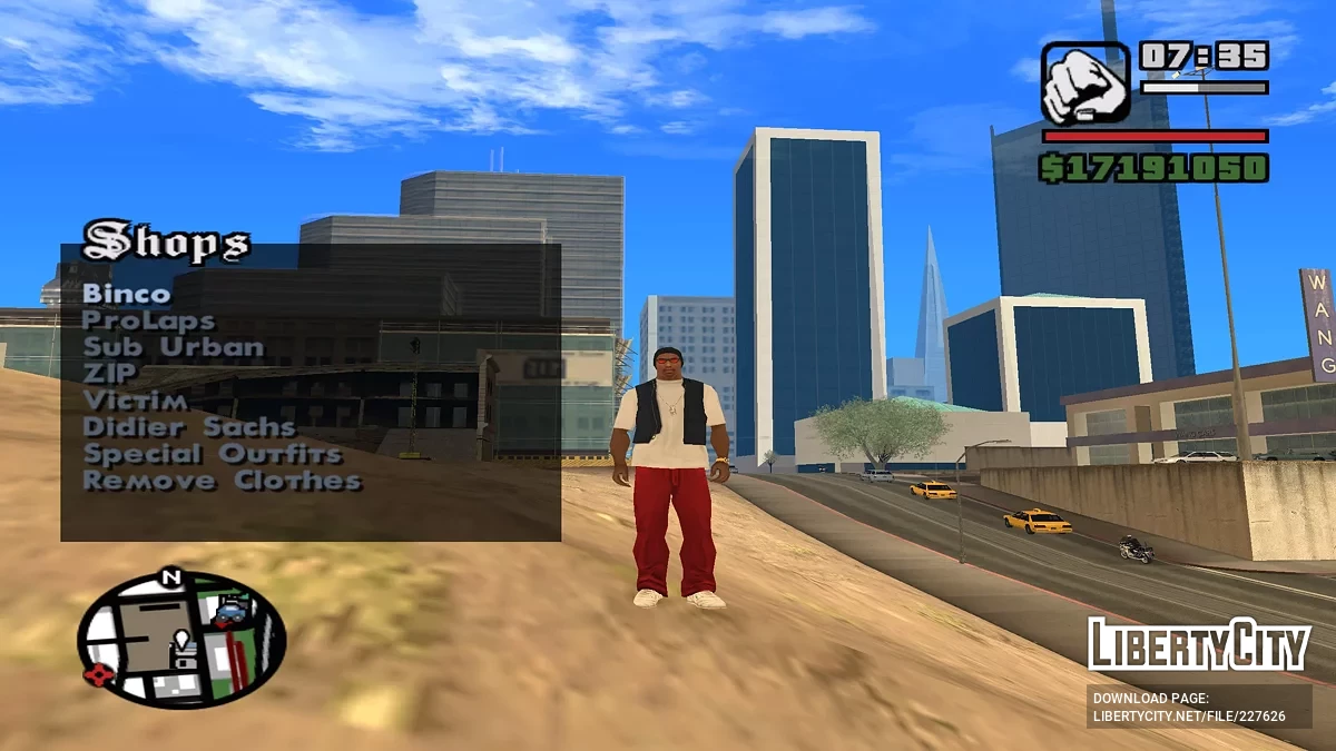 Быстрая смена одежды / GTA San Andreas