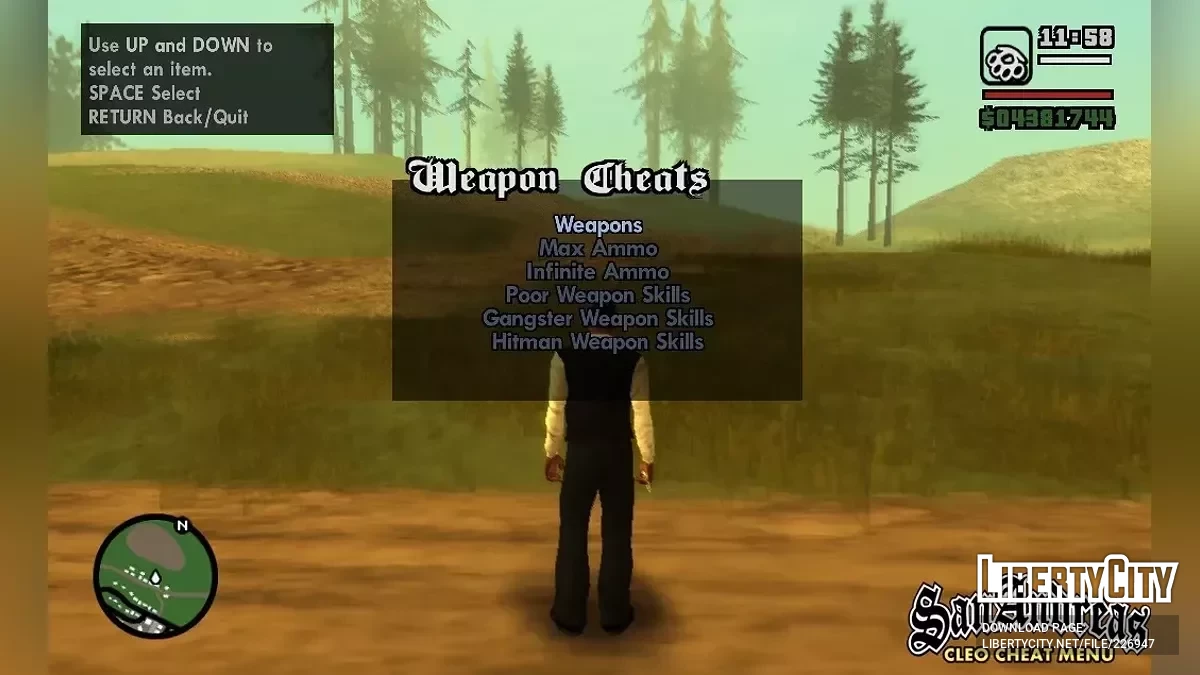 CLEO 4.3 + мод-меню / GTA San Andreas