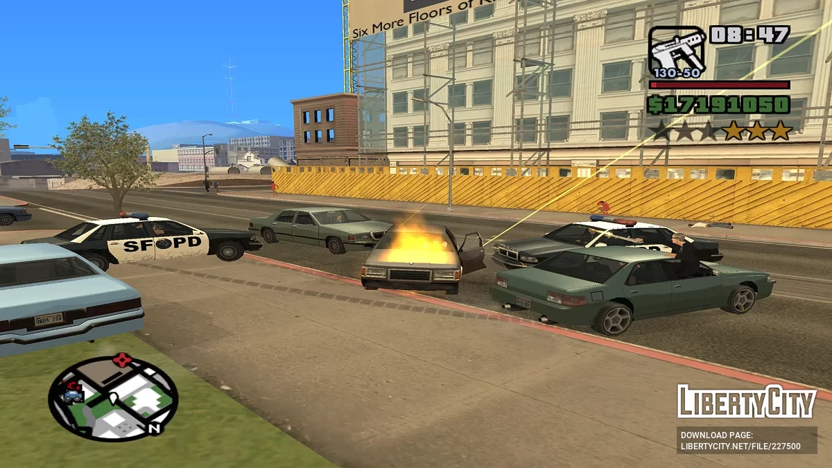 Дополнительные силы при розыске / GTA San Andreas