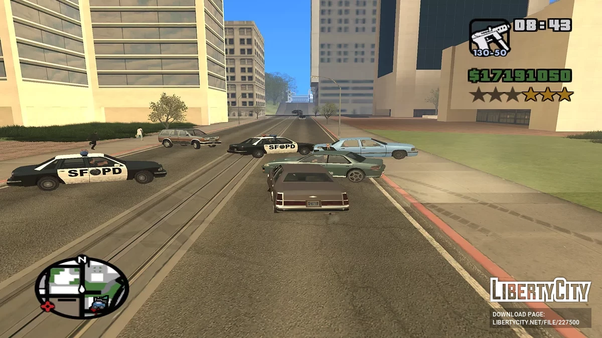 Дополнительные силы при розыске / GTA San Andreas