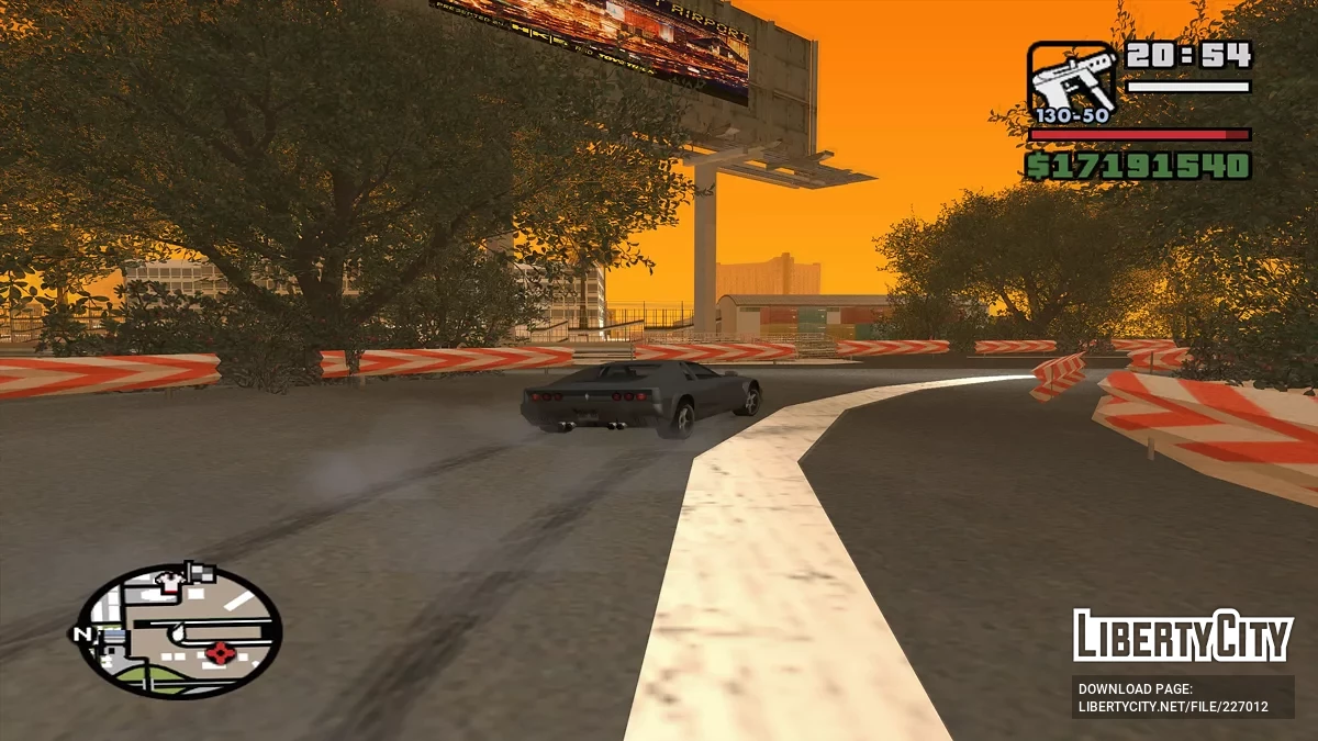 Гоночная трасса в Las Venturas / GTA San Andreas