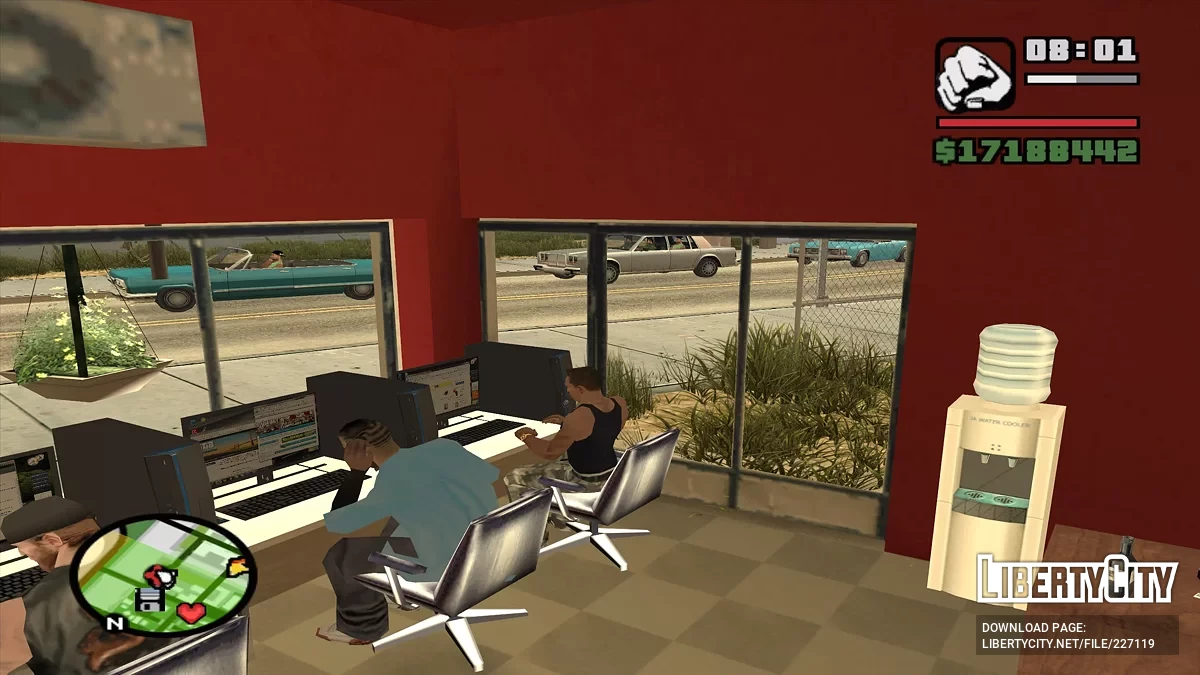 Компьютерный клуб в Гантоне (Cyber Cafe) / GTA San Andreas