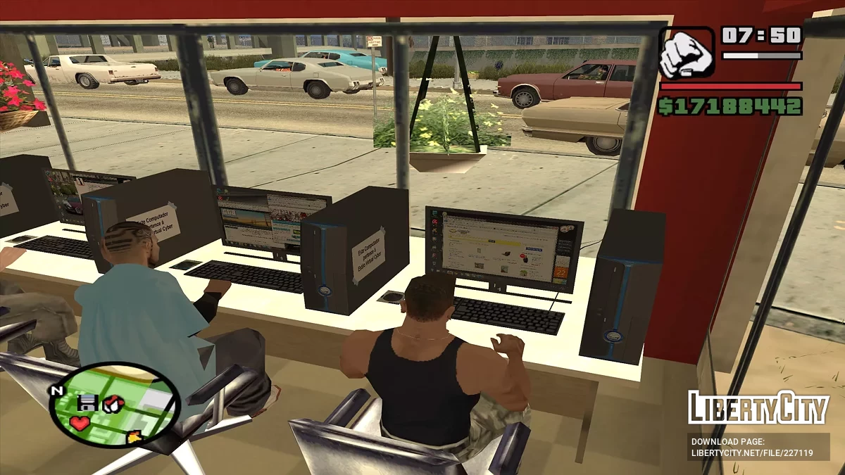 Компьютерный клуб в Гантоне (Cyber Cafe) / GTA San Andreas