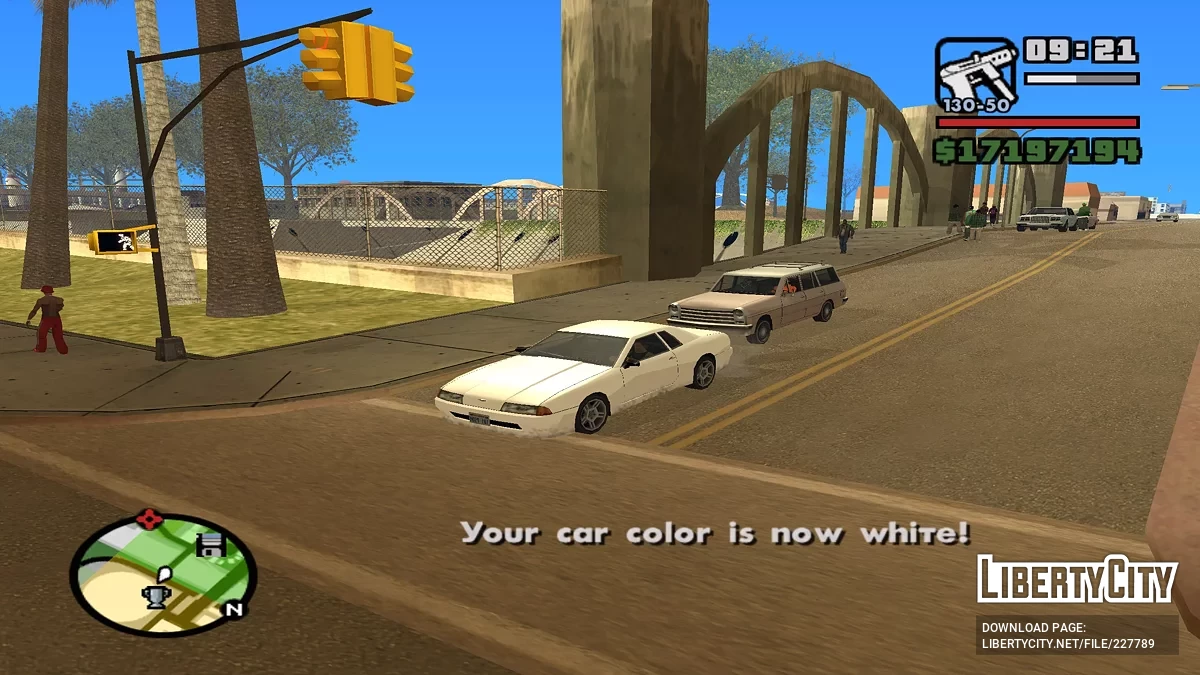Быстрая смена цвета автомобиля / GTA San Andreas