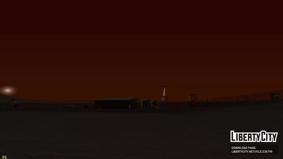 Открытая Зона 51 и НЛО / GTA San Andreas