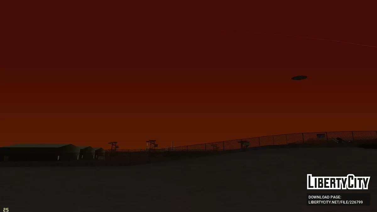 Открытая Зона 51 и НЛО / GTA San Andreas