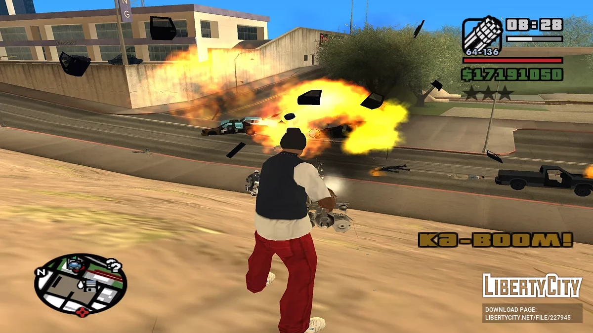 Озвучка взрыва транспорта / GTA San Andreas