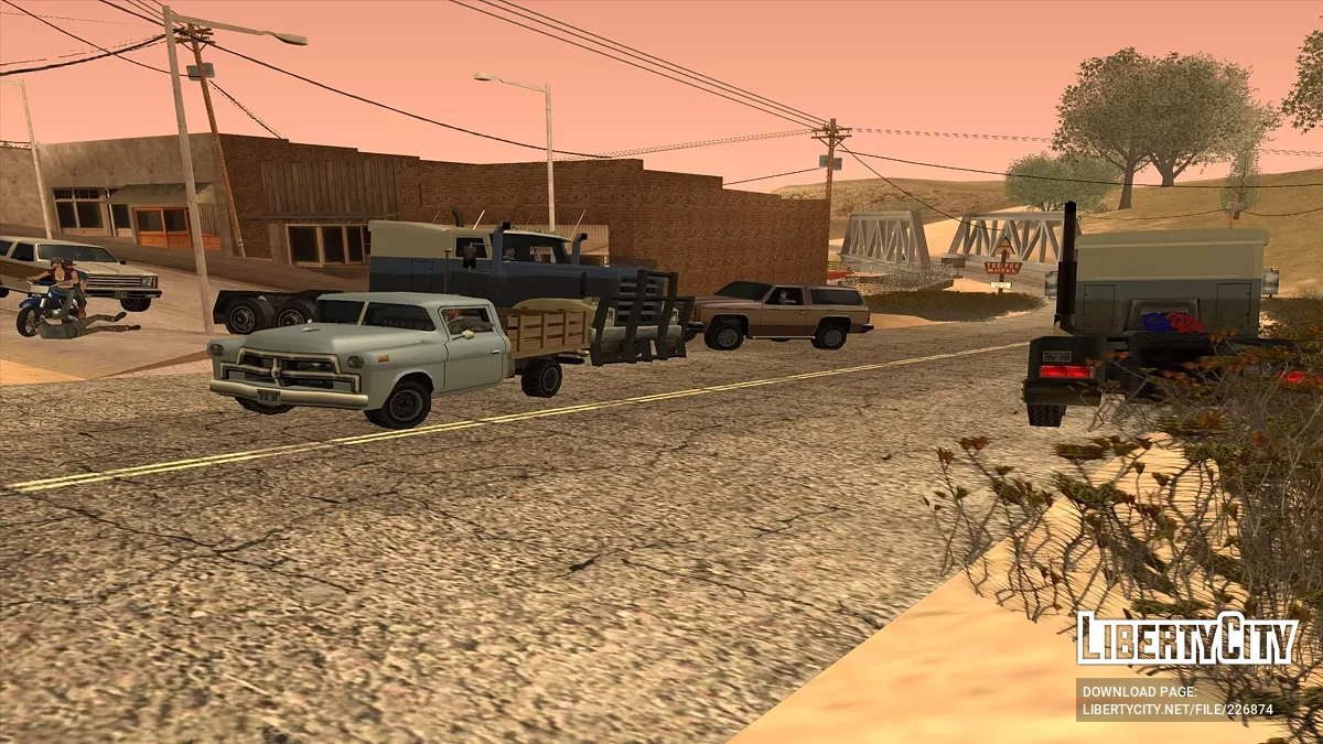 Живой трафик в деревнях / GTA San Andreas