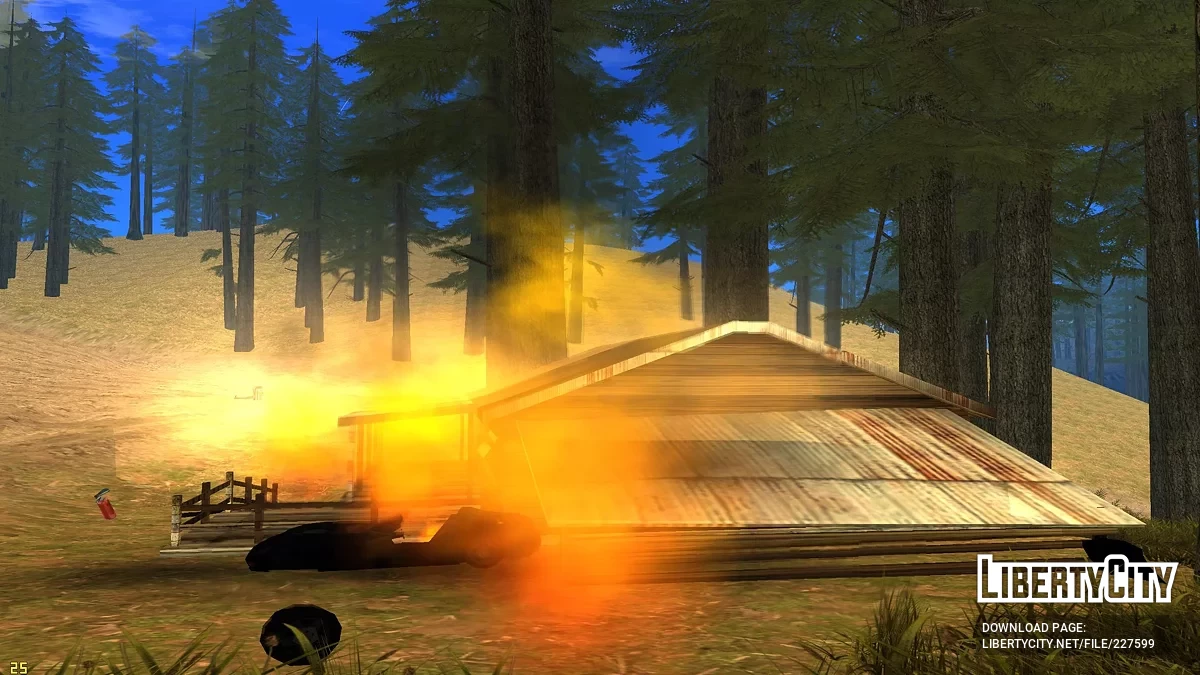 Пожар в лесу / GTA San Andreas