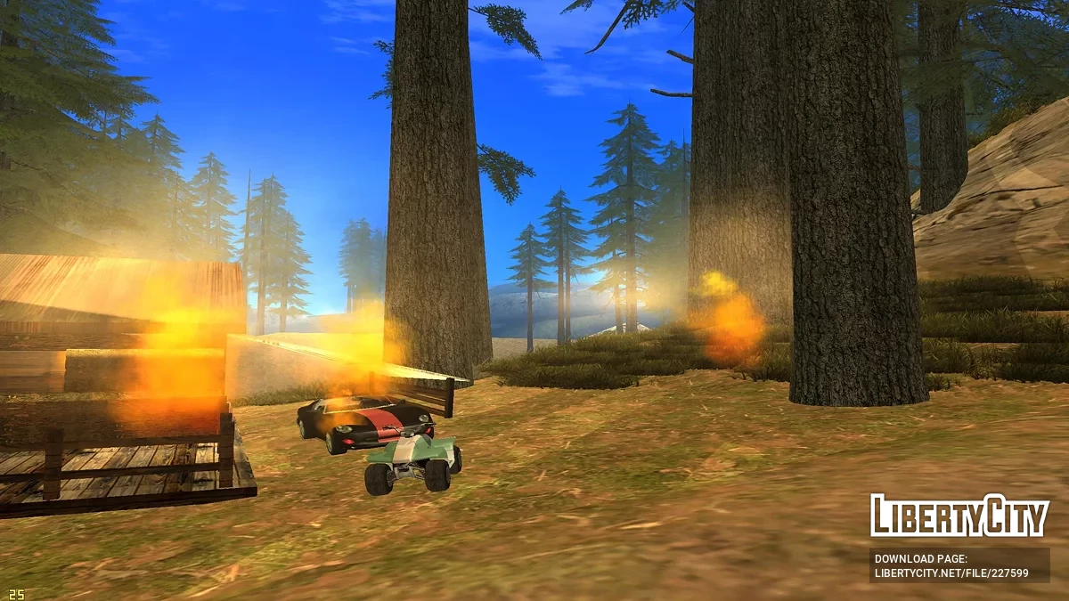 Пожар в лесу / GTA San Andreas