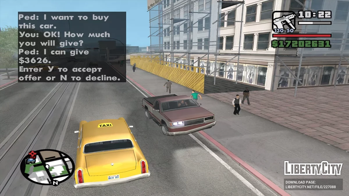 Продавай авто прохожим / GTA San Andreas