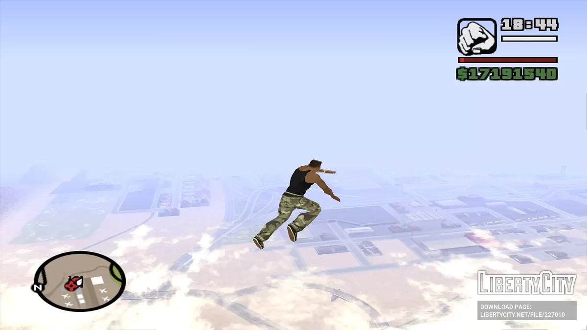Телепорт высоко в небо / GTA San Andreas