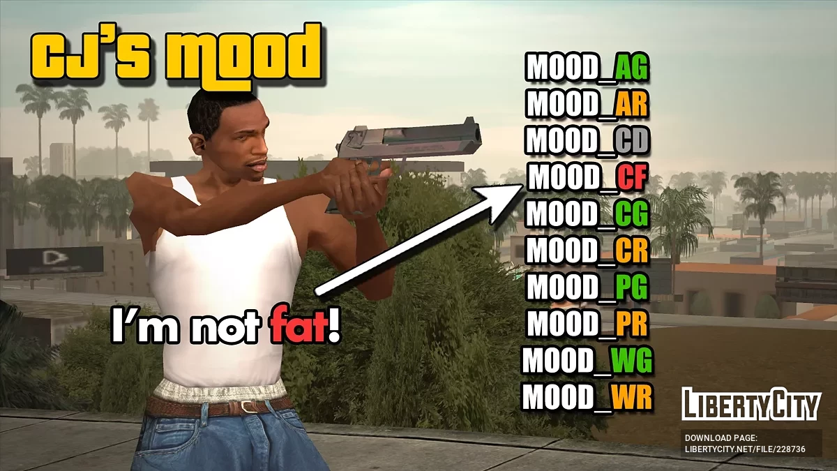 Сиджей меняет настроение / GTA San Andreas