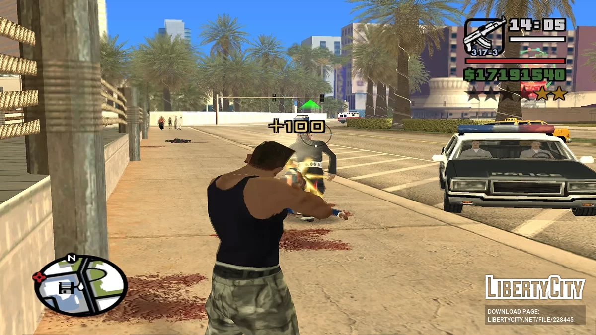 Очки при попадании / GTA San Andreas