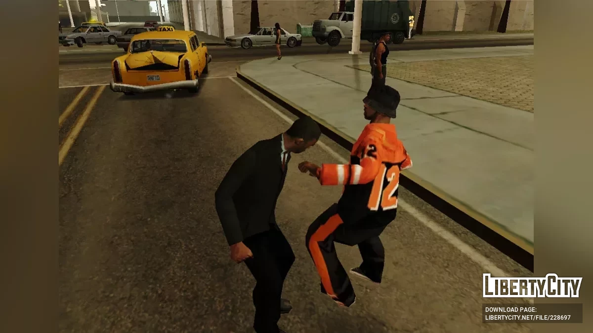 Дерущиеся педы / GTA San Andreas