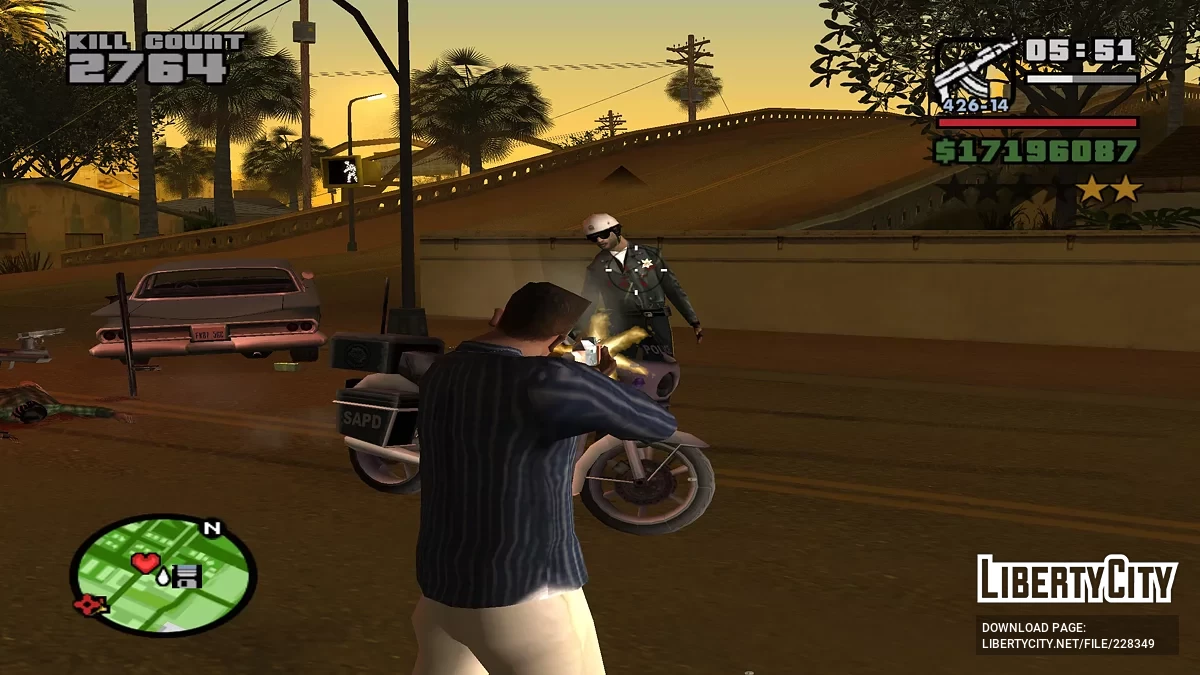 Счетчик убийств на экране / GTA San Andreas