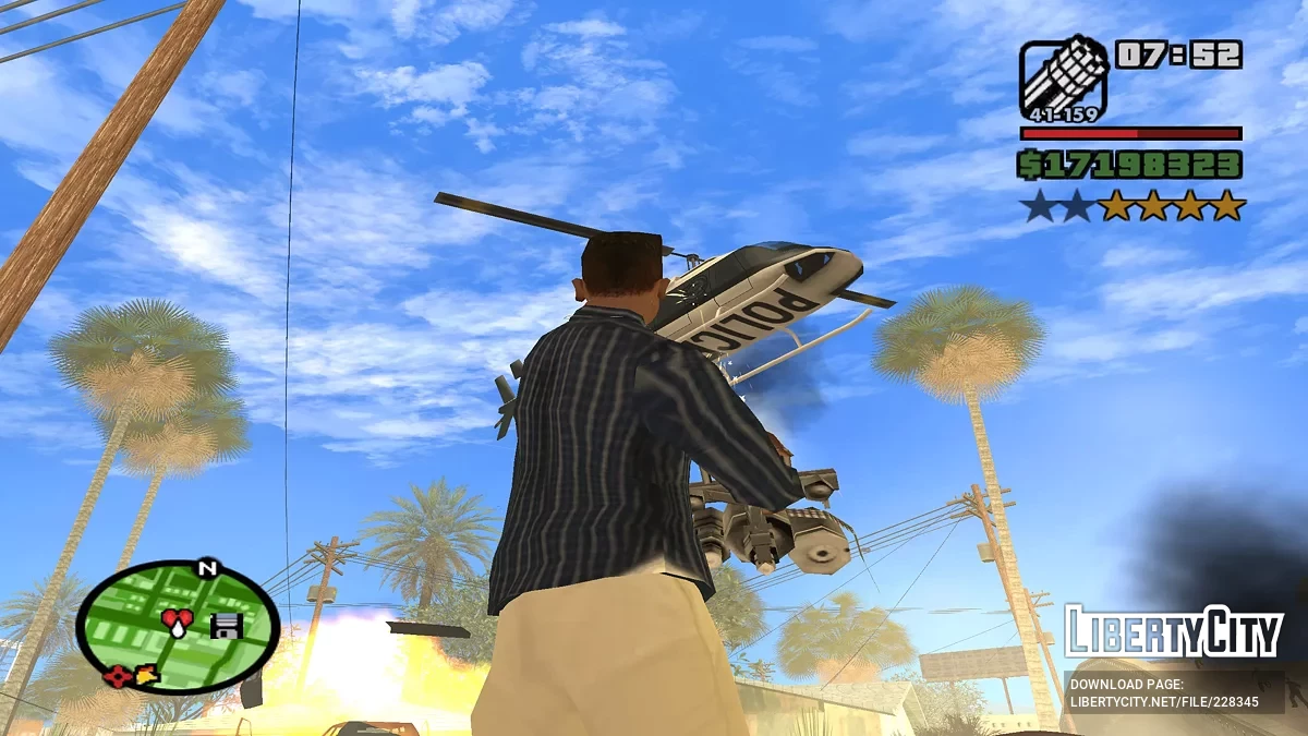 Эффекты при уроне на экране / GTA San Andreas