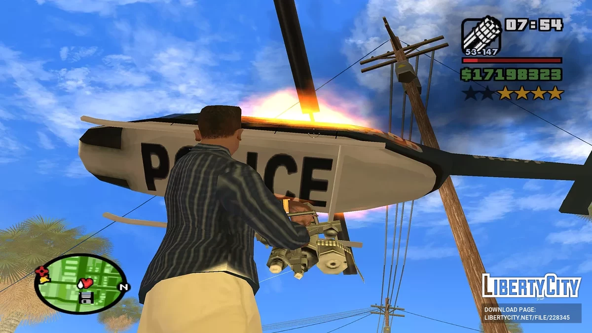 Эффекты при уроне на экране / GTA San Andreas