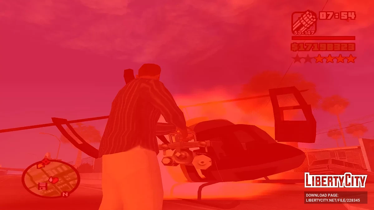 Эффекты при уроне на экране / GTA San Andreas