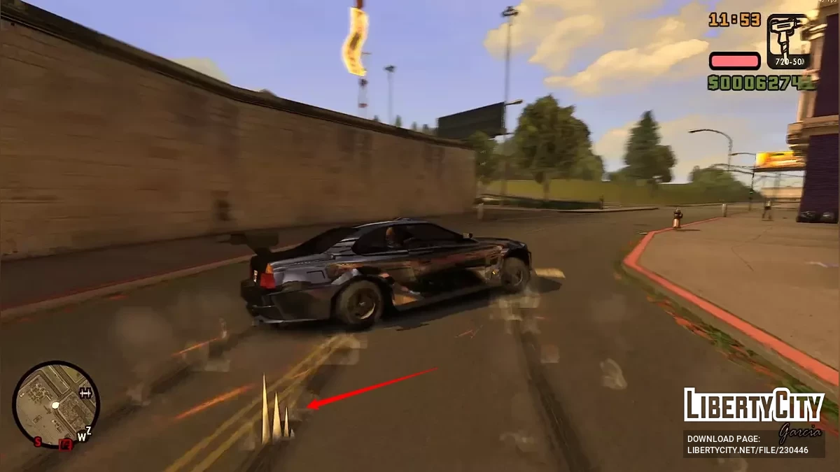 Эффект дрифта колес / GTA San Andreas