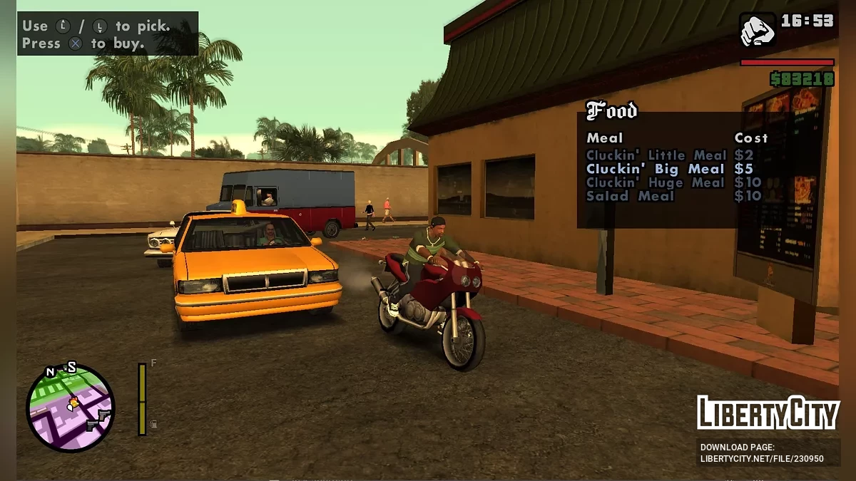 Драйв-тур Cluckin' Bell (Уиллоуфилд и Восточный Лос-Сантос) / GTA San Andreas