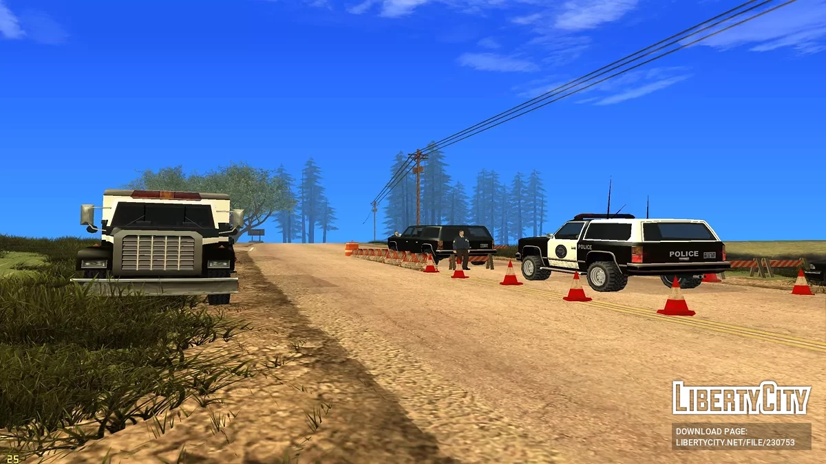 Досмотр на трассе с арестом / GTA San Andreas