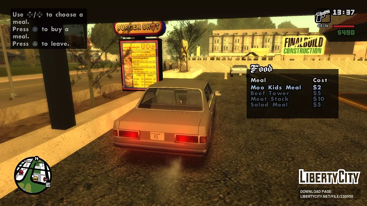 Расширенный Драйв Тру (Cluckin’ Bell + Burger Shot) / GTA San Andreas