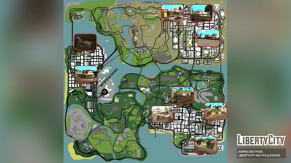 Расширенный Драйв Тру (Cluckin’ Bell + Burger Shot) / GTA San Andreas