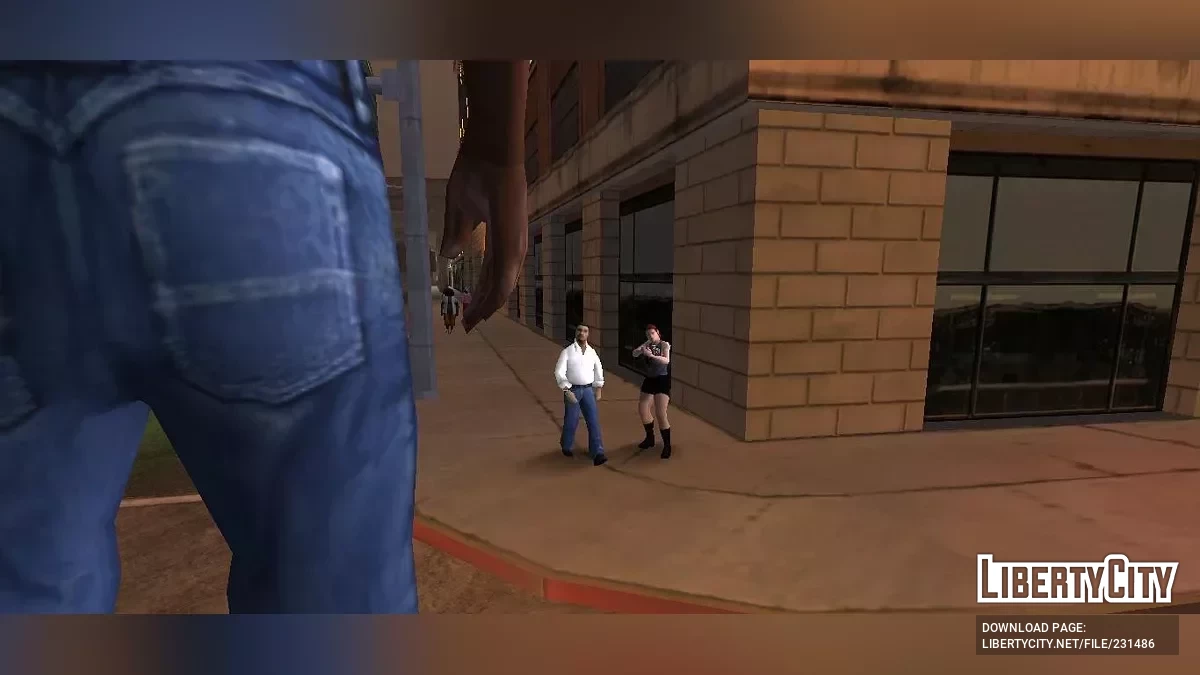 Реакция на Джетпак – Пешеходы взаимодействуют с CJ Джетпаком / GTA San Andreas