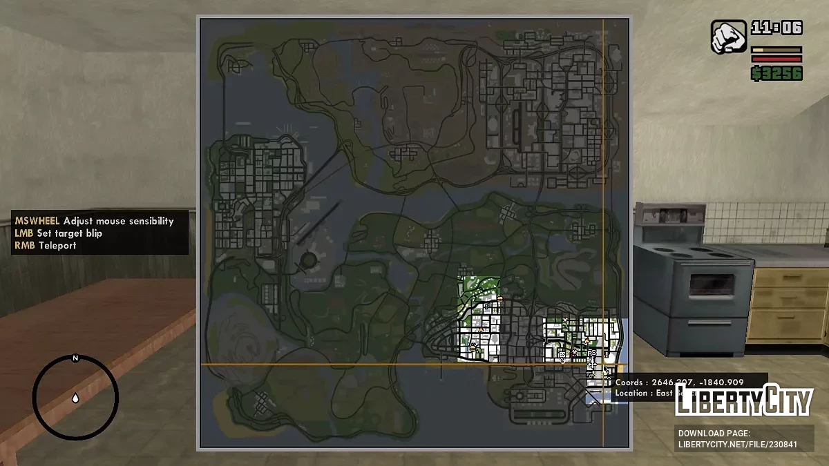 Быстрая метка на карте / GTA San Andreas