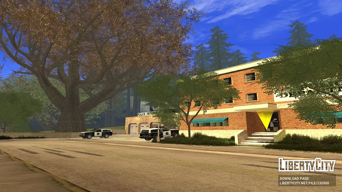 Служебные авто в участке Диллимор / GTA San Andreas