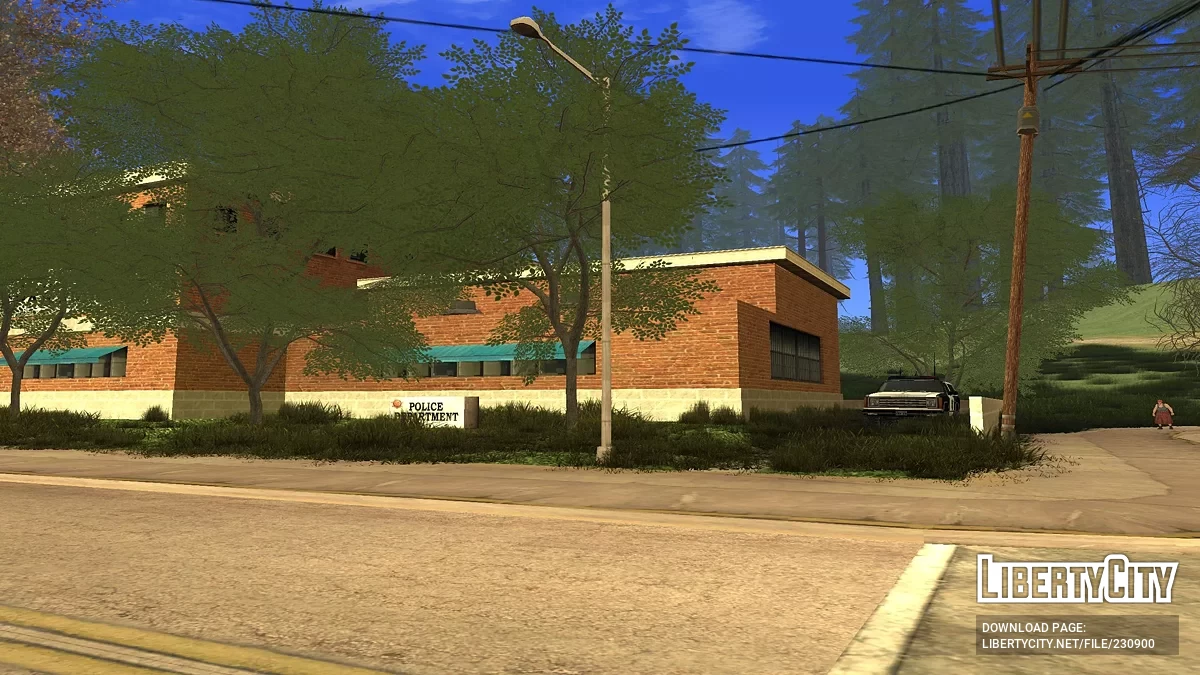 Служебные авто в участке Диллимор / GTA San Andreas