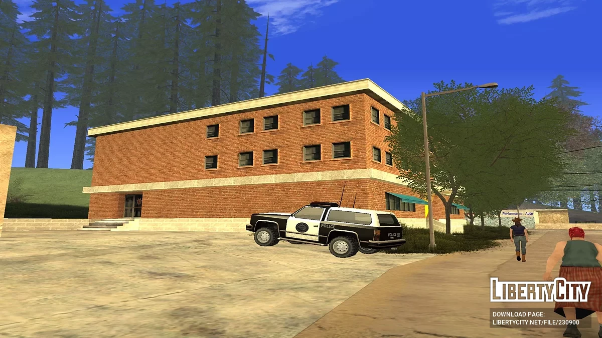 Служебные авто в участке Диллимор / GTA San Andreas