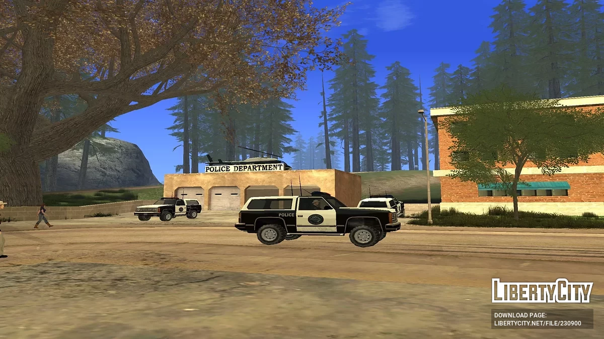 Служебные авто в участке Диллимор / GTA San Andreas