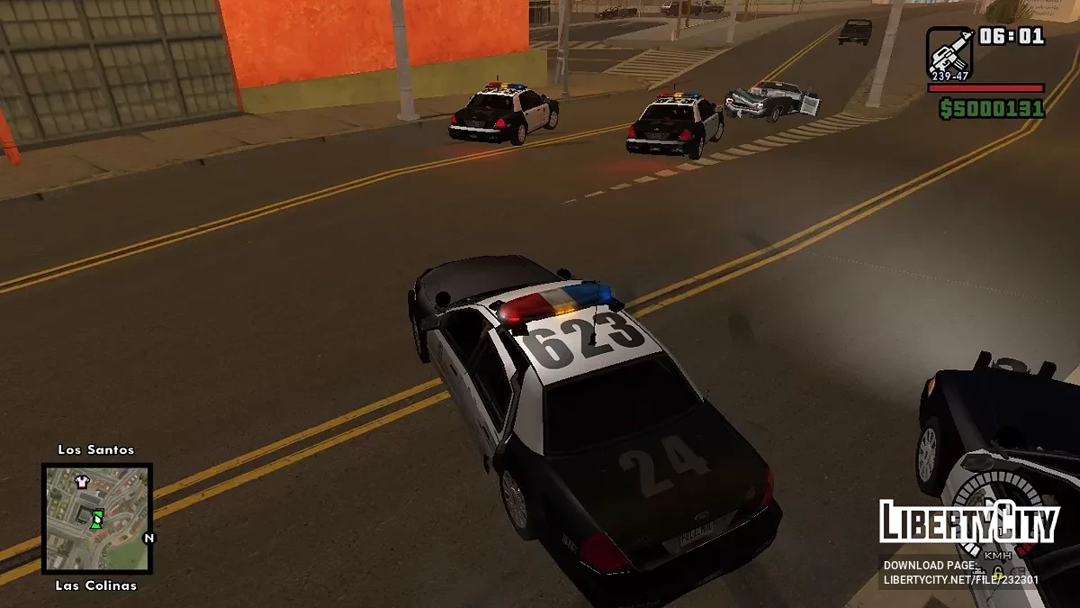 Мод Полиции v1.0.1 / GTA San Andreas