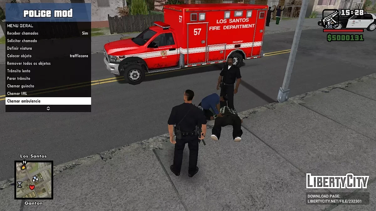 Мод Полиции v1.0.1 / GTA San Andreas