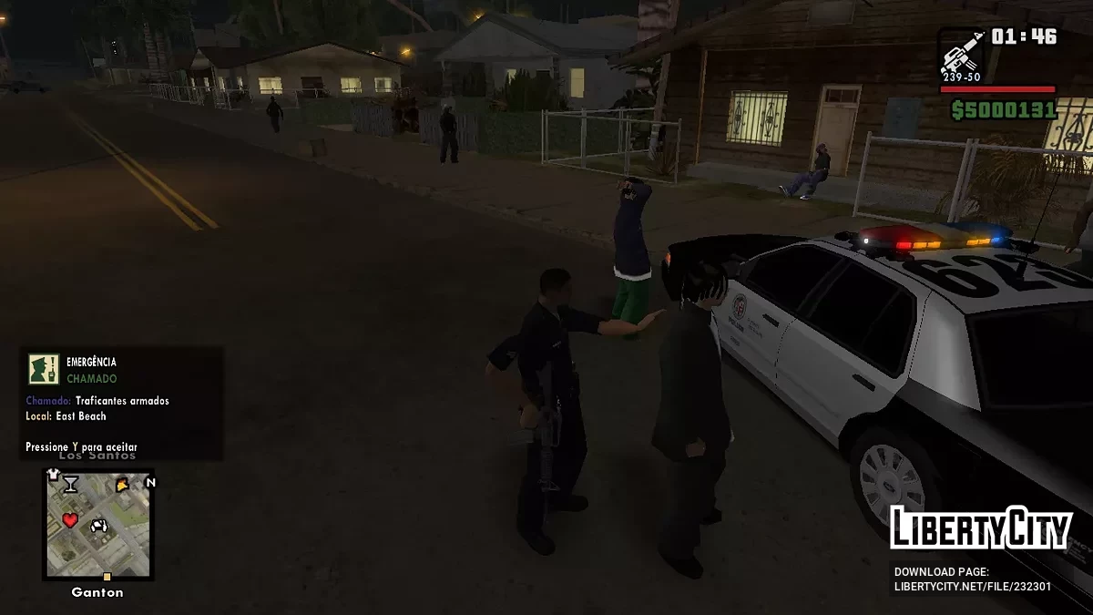 Мод Полиции v1.0.1 / GTA San Andreas