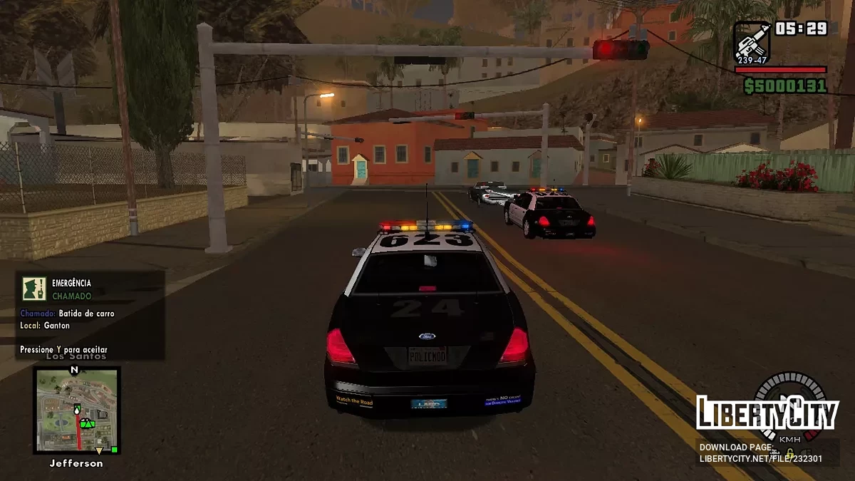 Мод Полиции v1.0.1 / GTA San Andreas