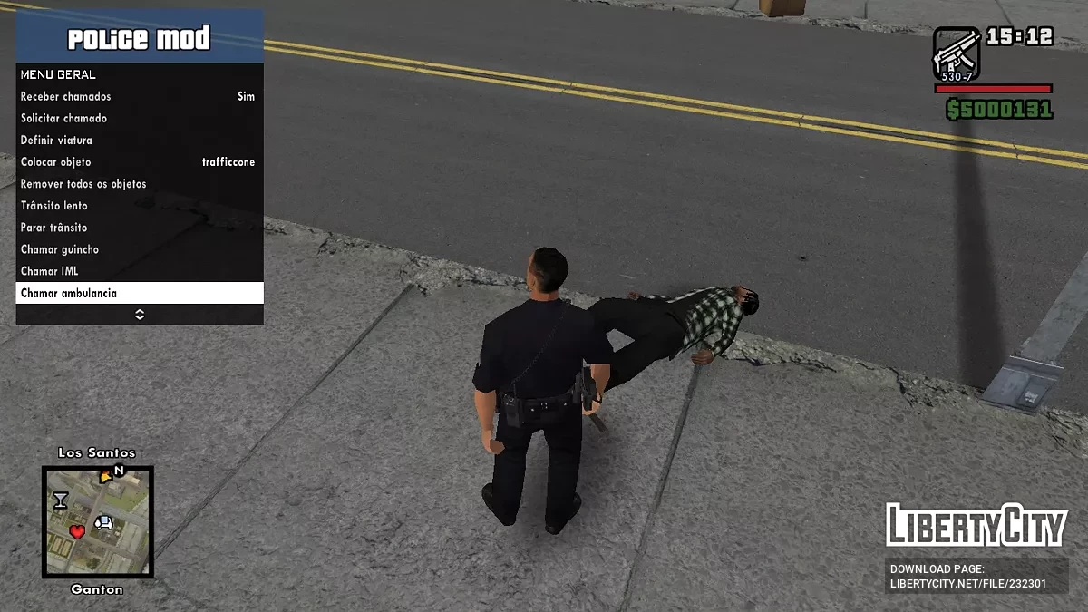 Мод Полиции v1.0.1 / GTA San Andreas