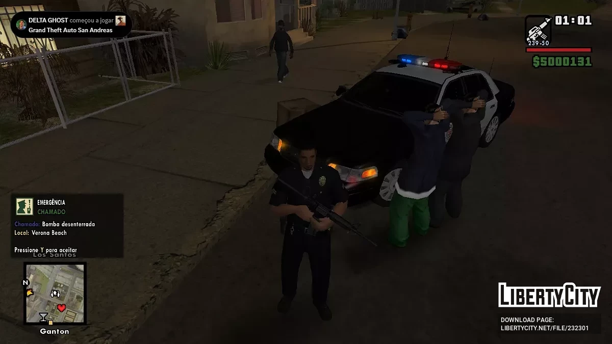 Мод Полиции v1.0.1 / GTA San Andreas