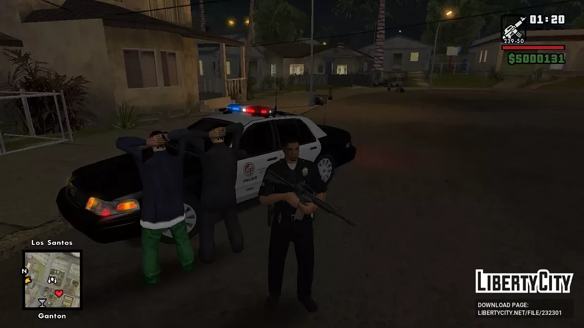 Мод Полиции v1.0.1 / GTA San Andreas