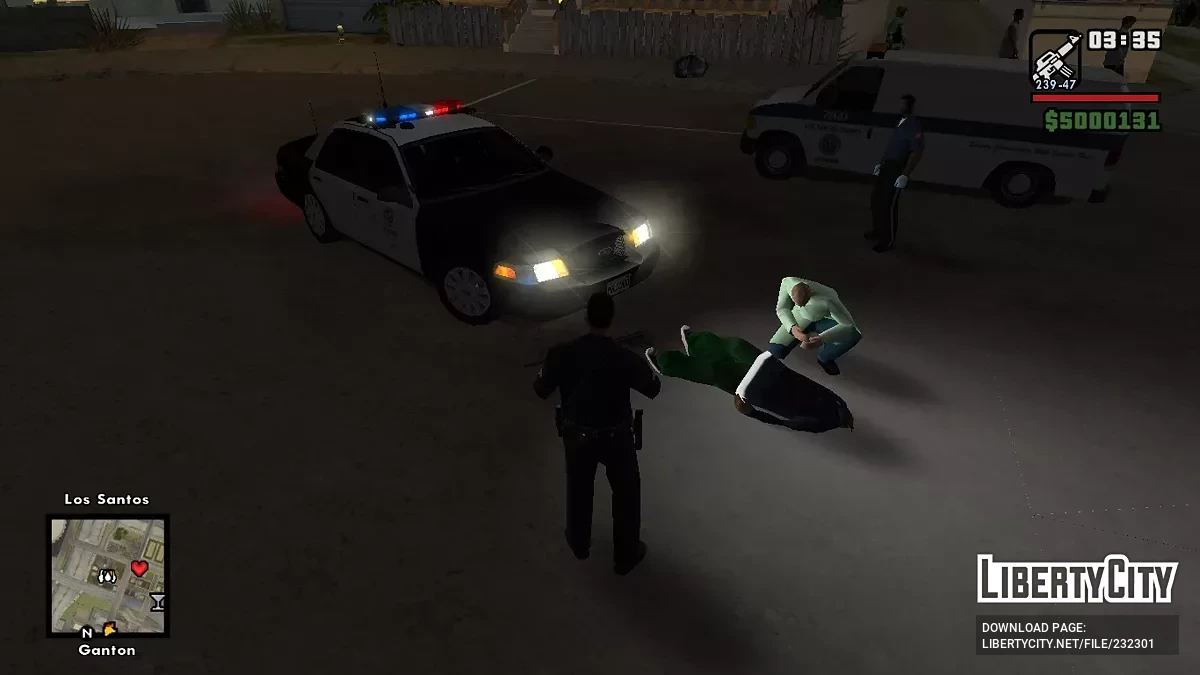 Мод Полиции v1.0.1 / GTA San Andreas